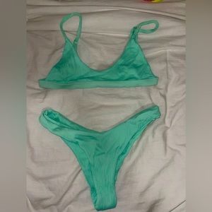 Kulani Kinis Ribbed Mint Bikini